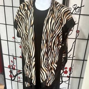 NWT❣️Tiger Print Flowing Open Front Cover-Up /Kimono/Tunic❣️